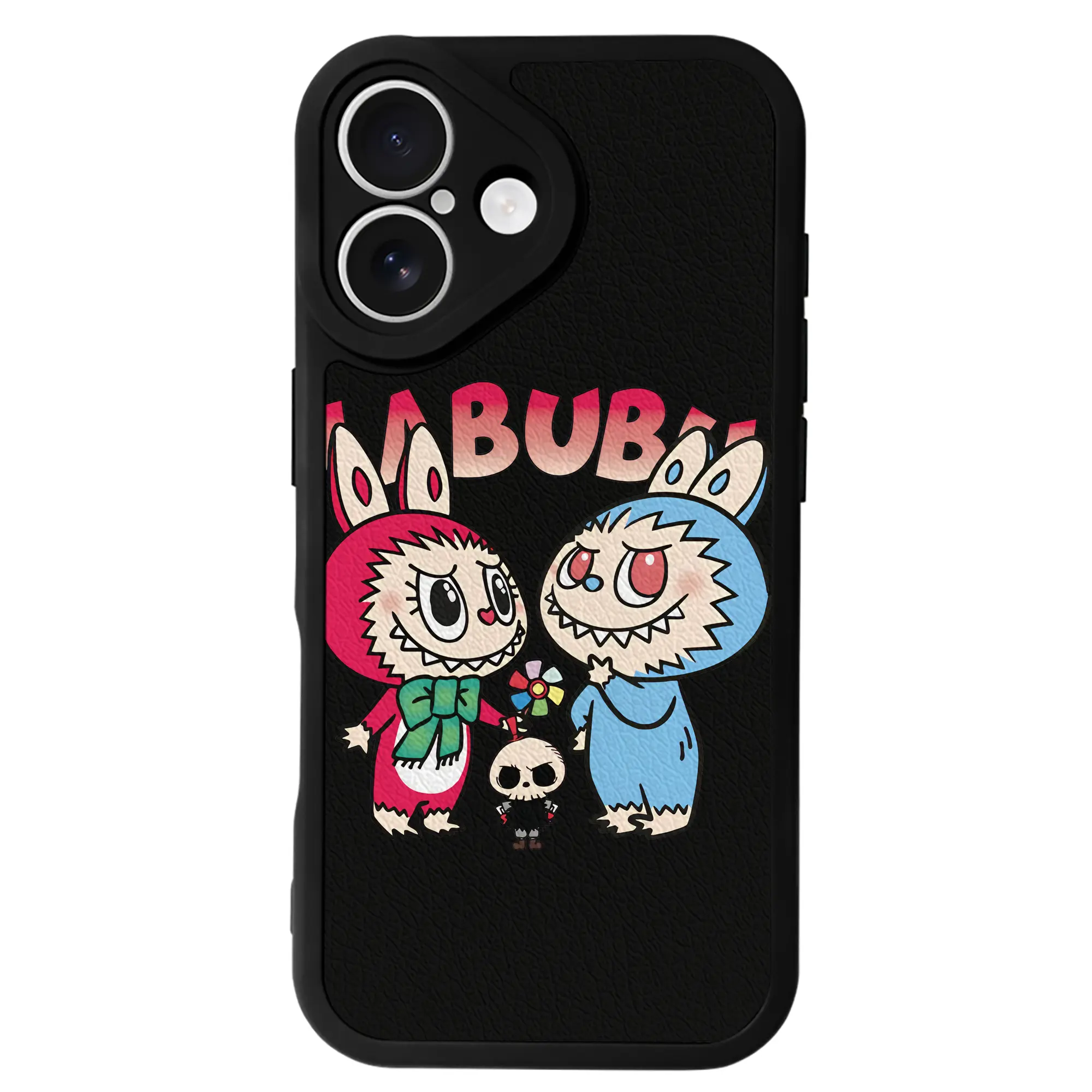 ラブブ グッズ モココ - IPhone 16シリーズ対応 ・ シリコンスマホケース ・ レザー調 ・ 高精度フィット ・ 耐衝撃 ・ ワイヤレス充電対応 ・ 精密カット